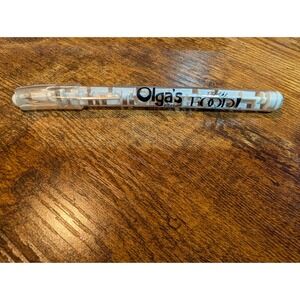 VTG Olga's Kitchen "It's The FOOD" Promotional Puzzle Pen Clear Barrel Maze Game